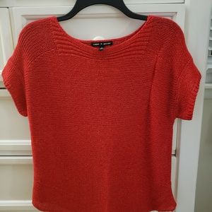 Sweater, Red, Size Medium, Cable & Gauge brand